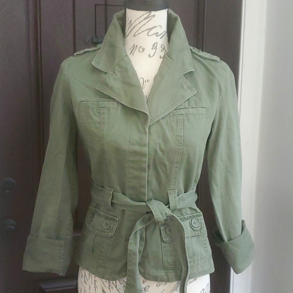 FASCINO COTTON WOMEN'S GREEN JACKET SIZE M